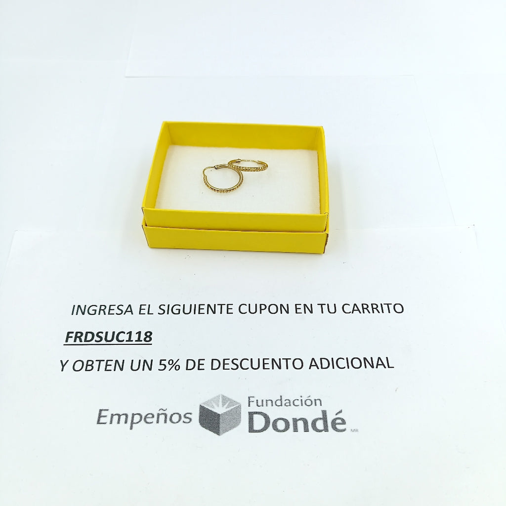 ARRACADAS PAR ORO 10 K 1.4 GRMS (SEMINUEVO)