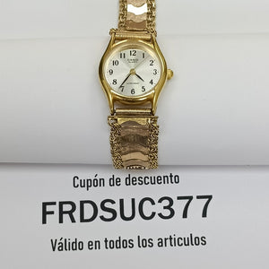 RELOJ CAJA ACERO PULSO ORO ORO 8 K 23.4 GRMS (SEMINUEVO)