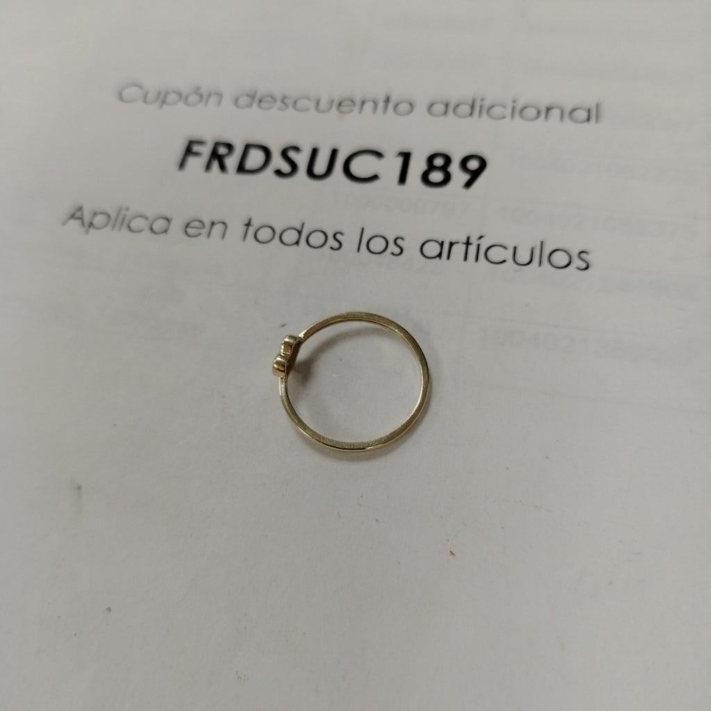 ANILLOS ANILLITO FIG CORAZON 10K TALLA 8 1.1 GR (NUEVO)