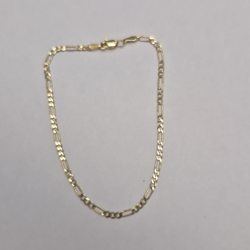 PULSERA TEJIDO 3X1 14K 21 CM 2.3 GR (NUEVO)