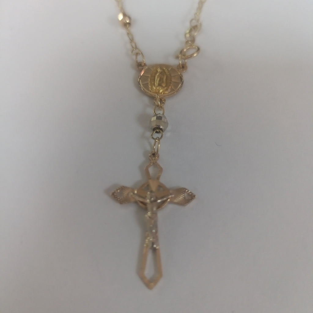 PULSERA DECENARIO COMBINADO 14K 18 CM 3.3 GR (NUEVO)