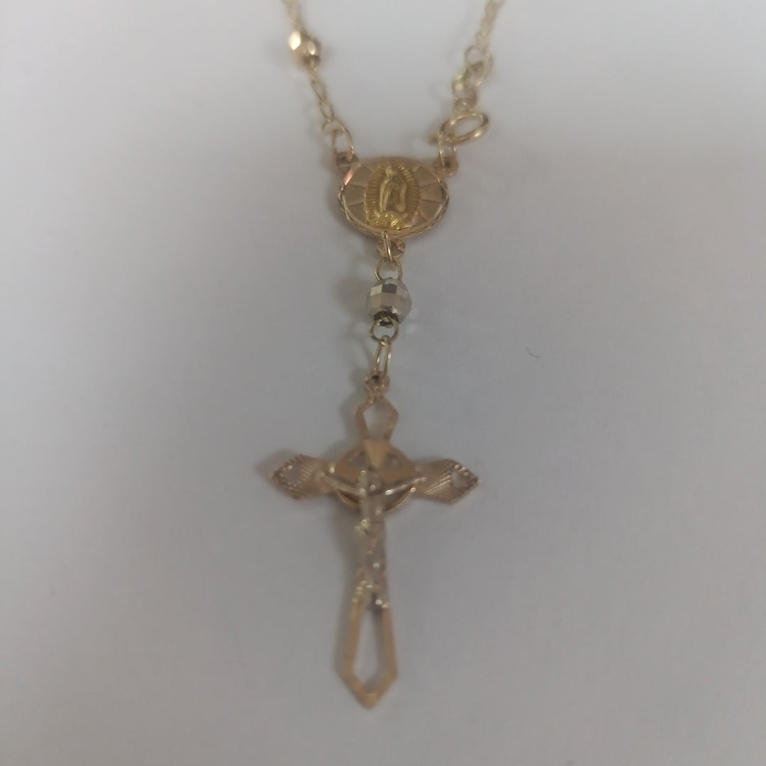 PULSERA DECENARIO COMBINADO 14K 18 CM 3.3 GR (NUEVO)