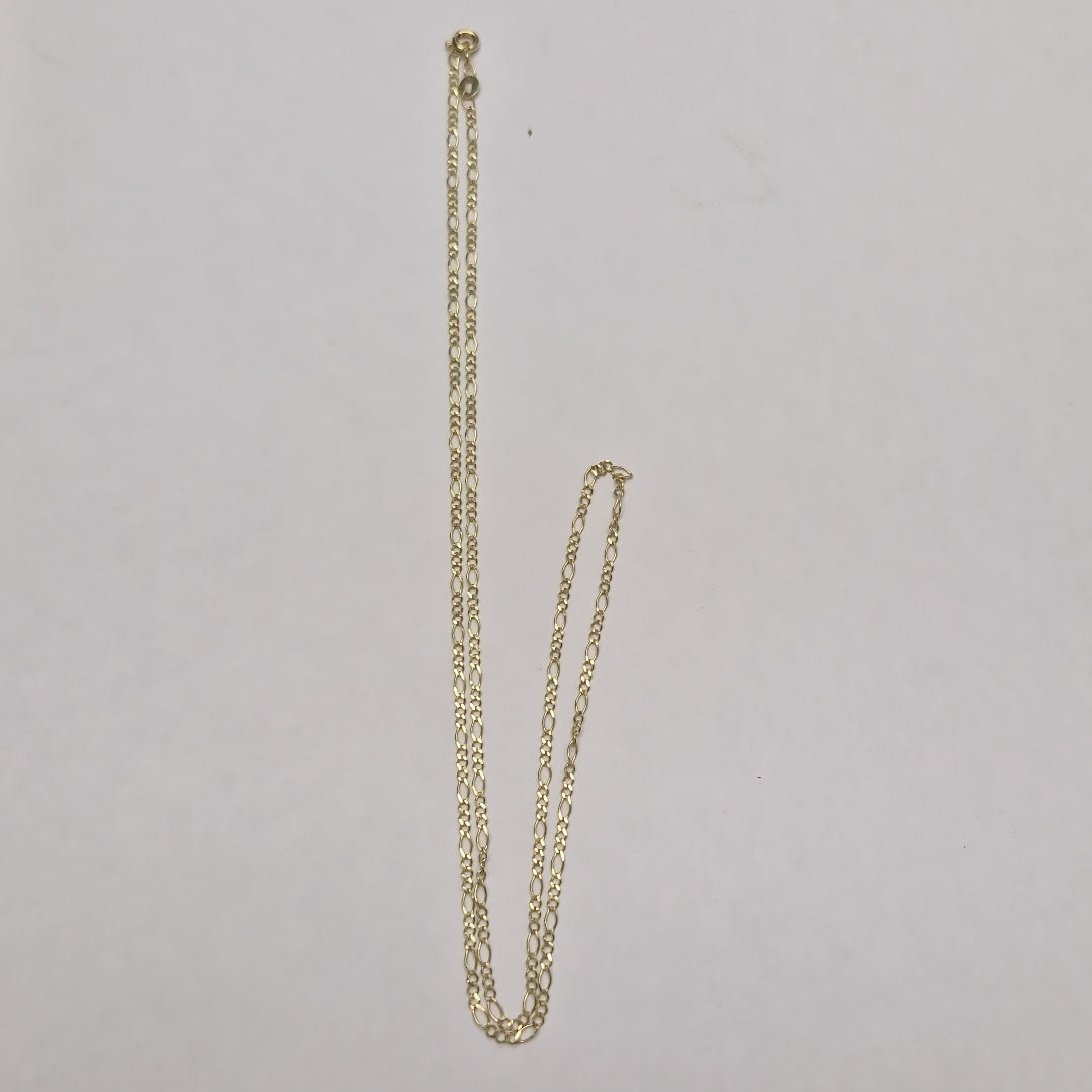 CADENA TEJIDO 3X1 14K 55 CM 2.4 GR (NUEVO)