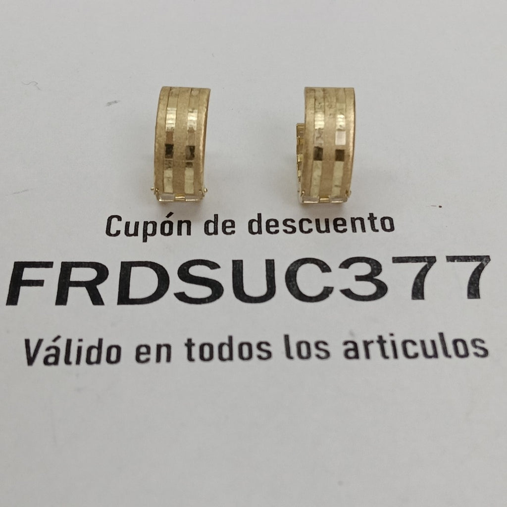 ARETES PAR ORO 10 K 2.5 GRMS (SEMINUEVO)