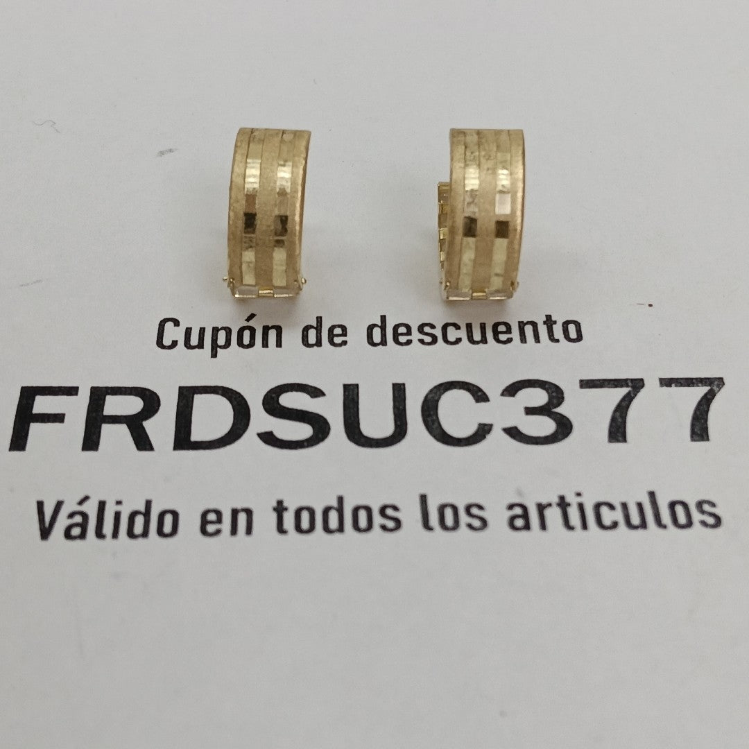 ARETES PAR ORO 10 K 2.5 GRMS (SEMINUEVO)