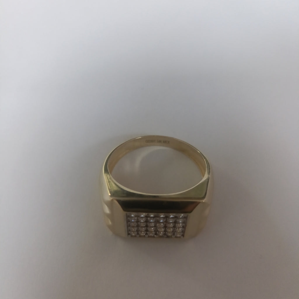 ANILLO C CIRCONIAS 14K 11.5 TALLA 6 GR (NUEVO)