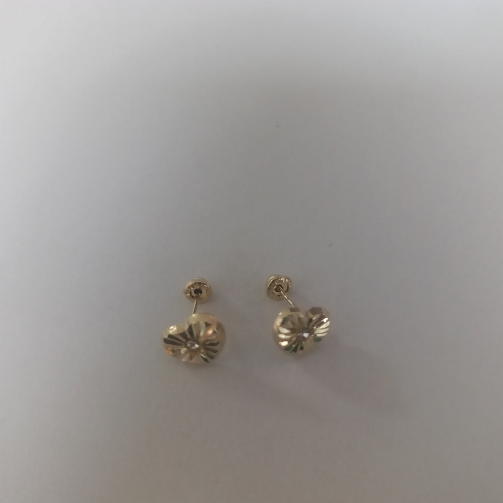 BROQUELES BROQUEL FIG CORAZON C CIRCONIA 14K 0.2603 GR (NUEVO)