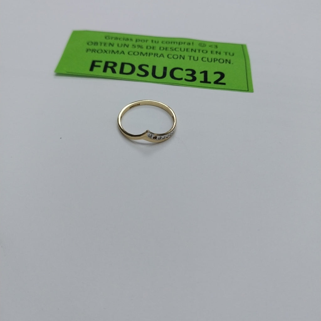 ANILLOS CON CIRCONIAS 14K TALLA 7 1 GR (NUEVO)