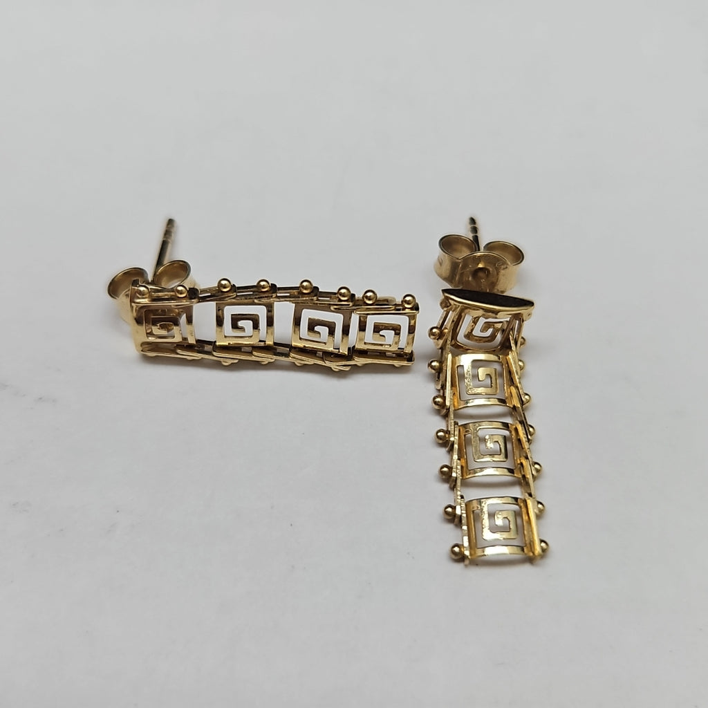 ARETES PAR ORO 14 K 1.7 GRMS (SEMINUEVO)