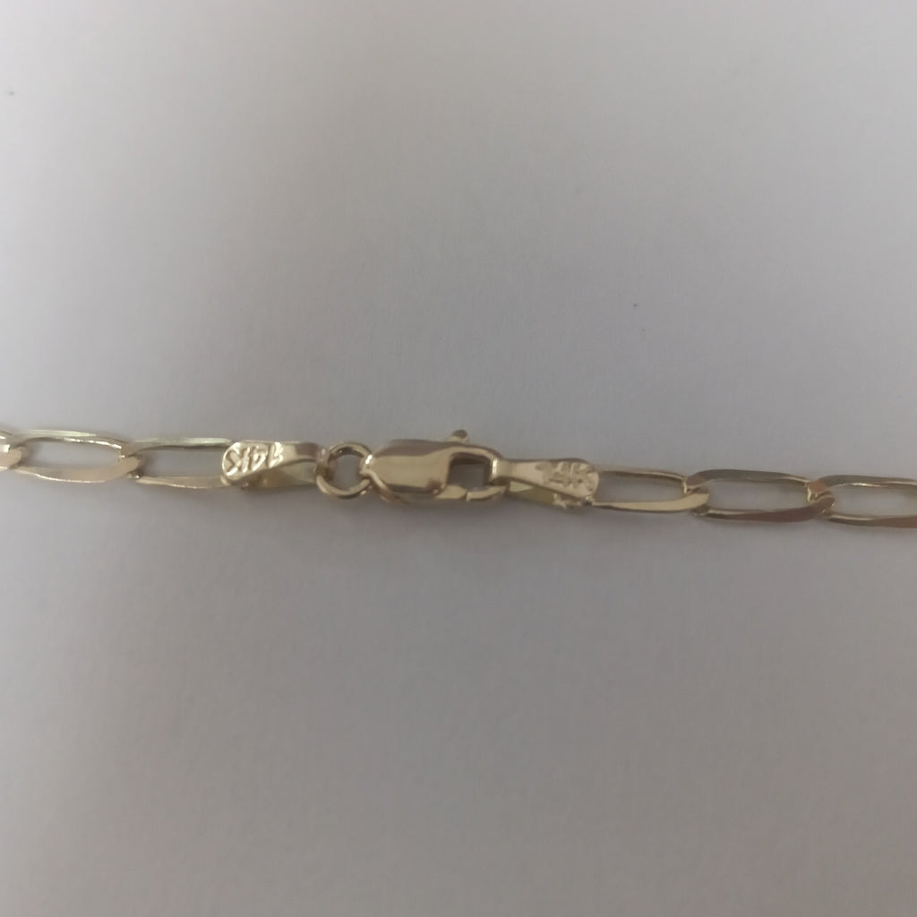 CADENA ESLABON 14K 55 CM 6.6 GR (NUEVO)