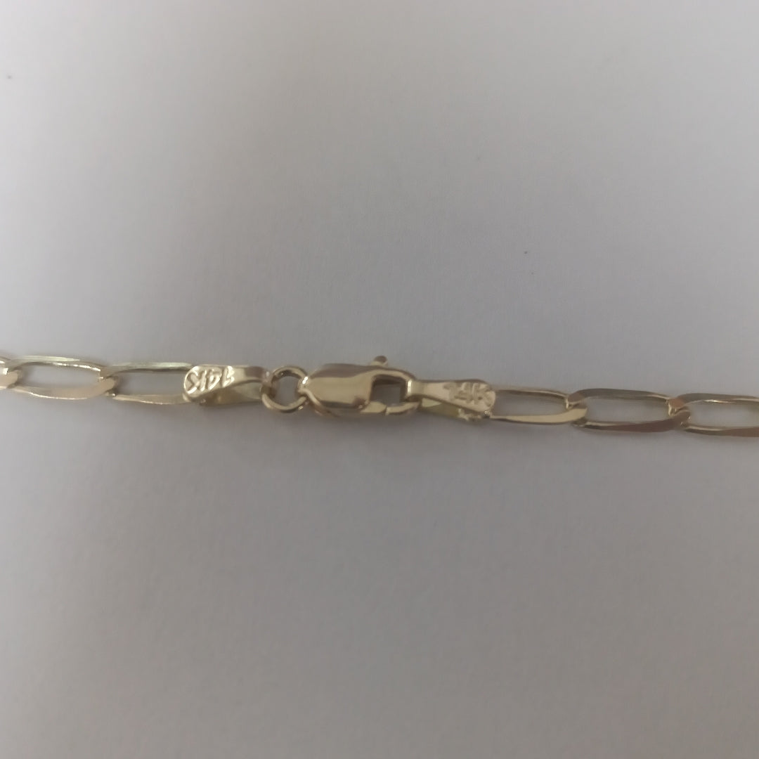 CADENA ESLABON 14K 55 CM 6.6 GR (NUEVO)
