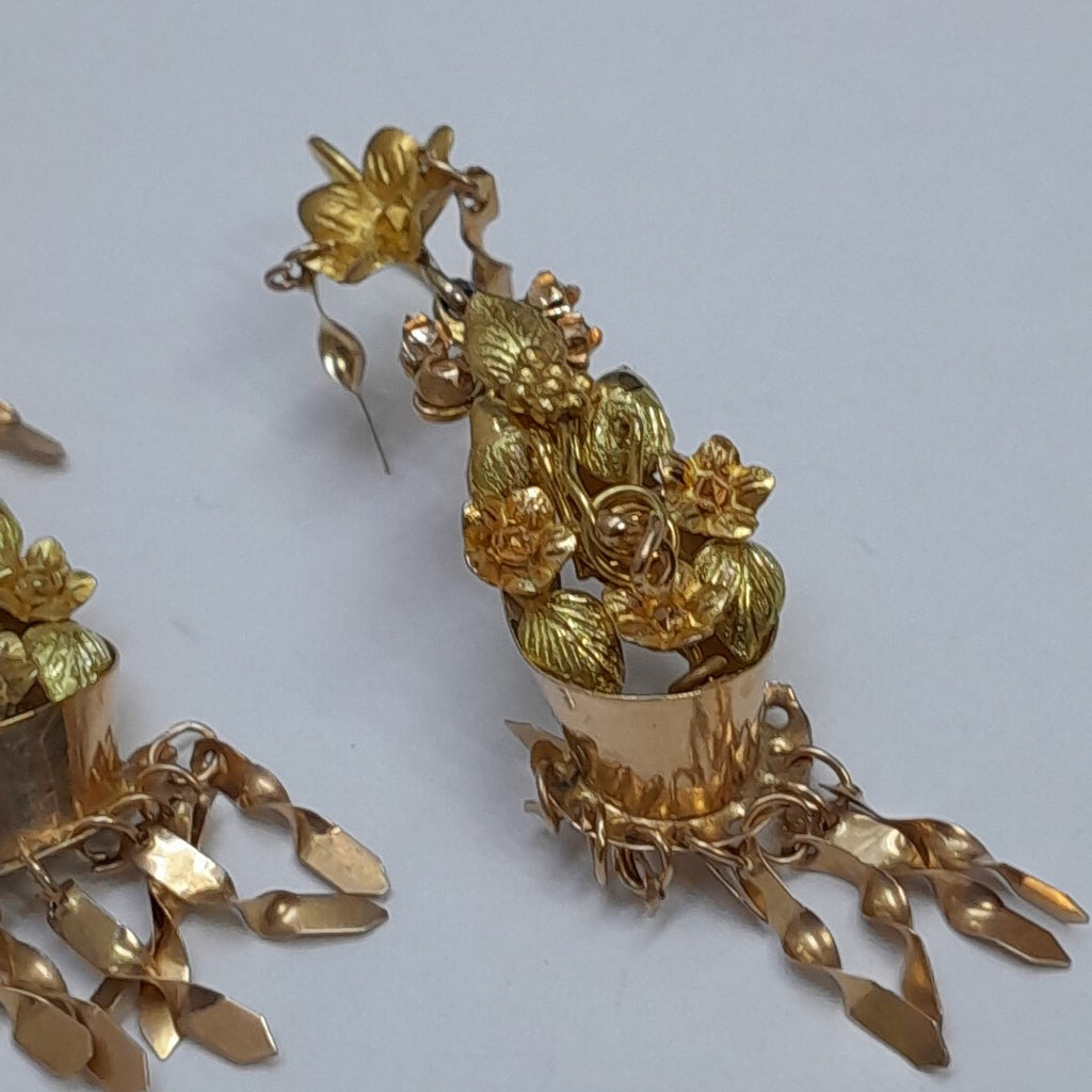 ARETES PAR ORO 10 K 7,80 GRMS (SEMINUEVO)