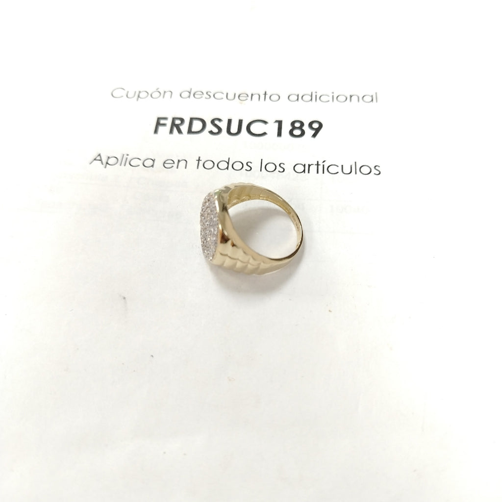 ANILLO C CIRCONIAS 14K 11 TALLA 7.6 GR (NUEVO)