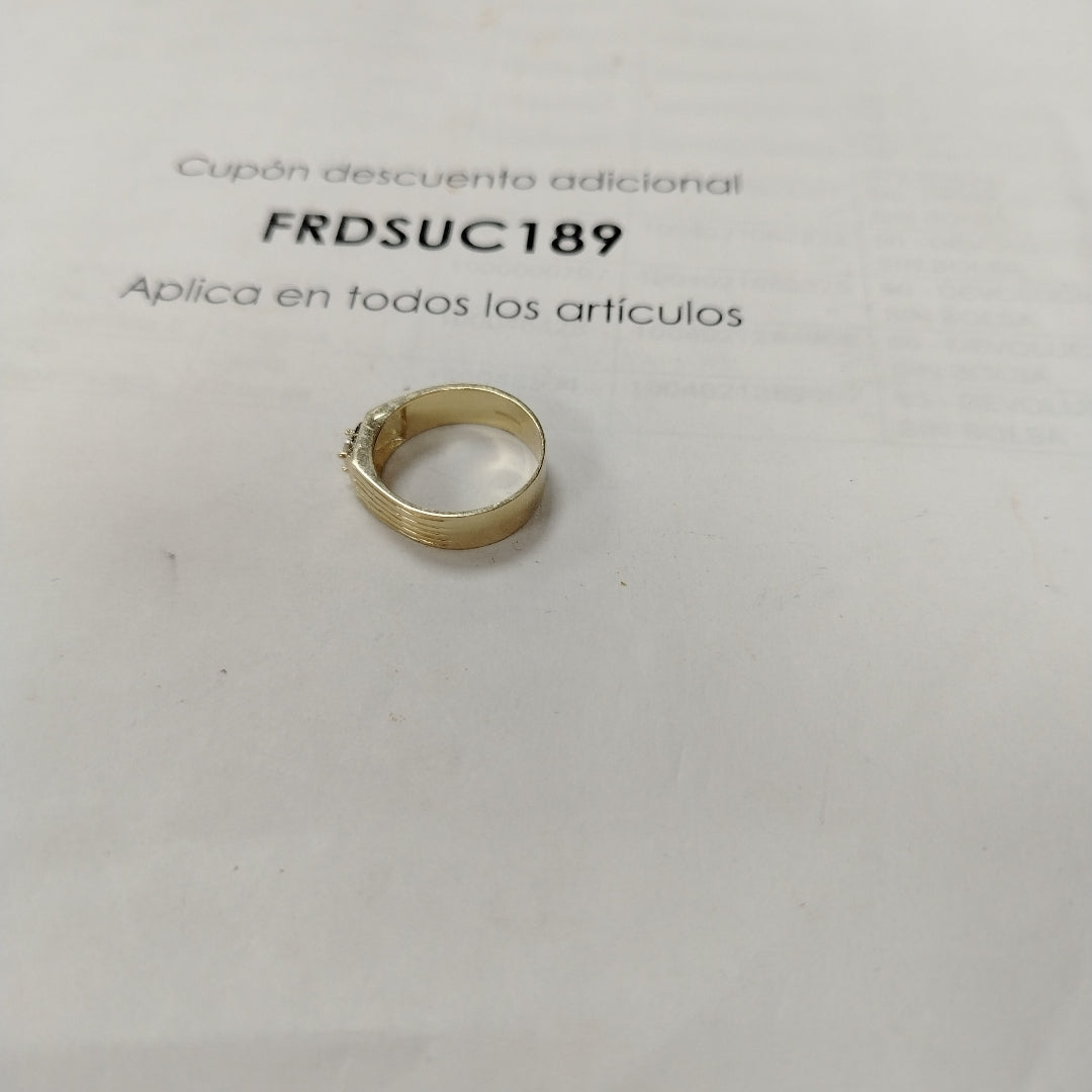 ANILLOS CON CIRCONIA 14K TALLA 9 4.1 GR (NUEVO)