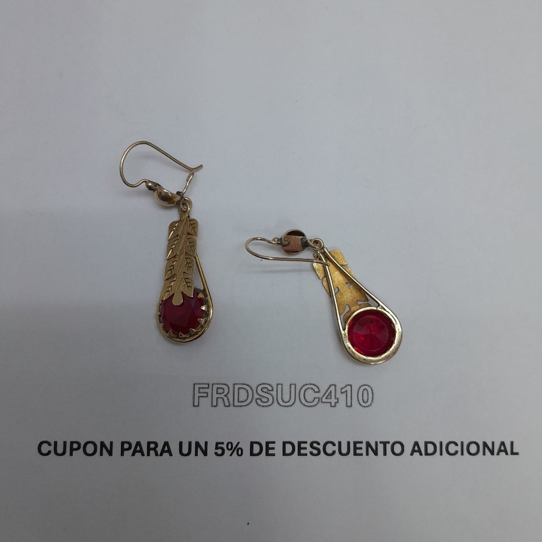 ARETES PAR ORO 8 K 8,20 GRMS (SEMINUEVO)