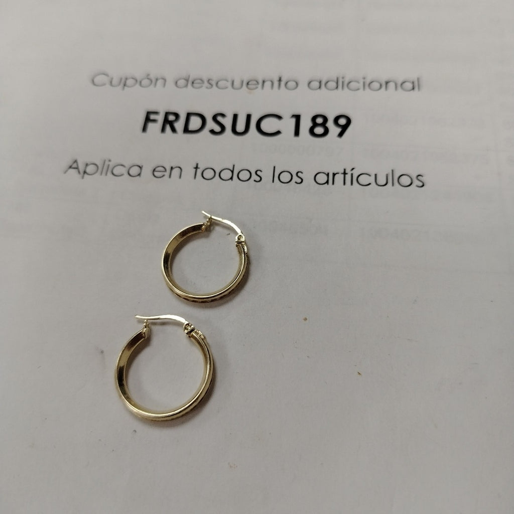 ARETES ARRACADAS CON CIRCONIAS 10K 1.7 GR (NUEVO)