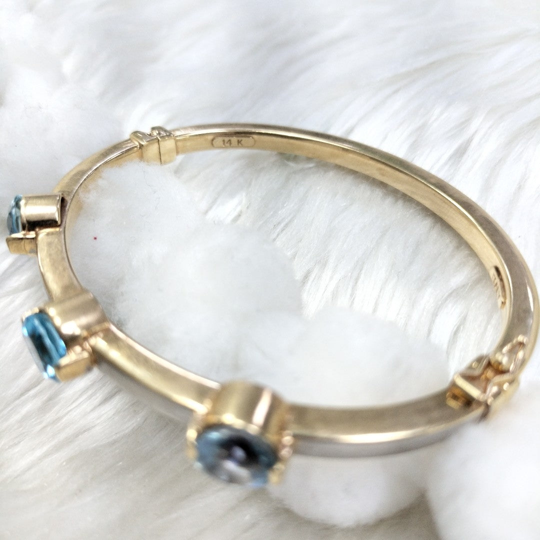 PULSERA RIGIDA ORO 14 K 14.1 GRMS (SEMINUEVO)