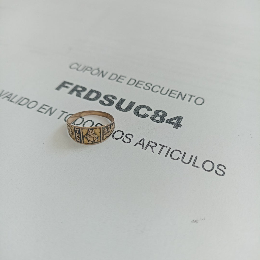 ANILLO DE GRADUACIÓN ORO 8 K 0.8 GRMS (SEMINUEVO)