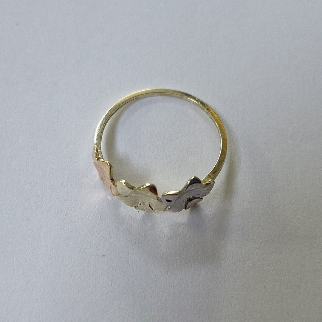 ANILLOS ANILLITO FIG FLORES 10K TALLA 7 1.2 GR (NUEVO)