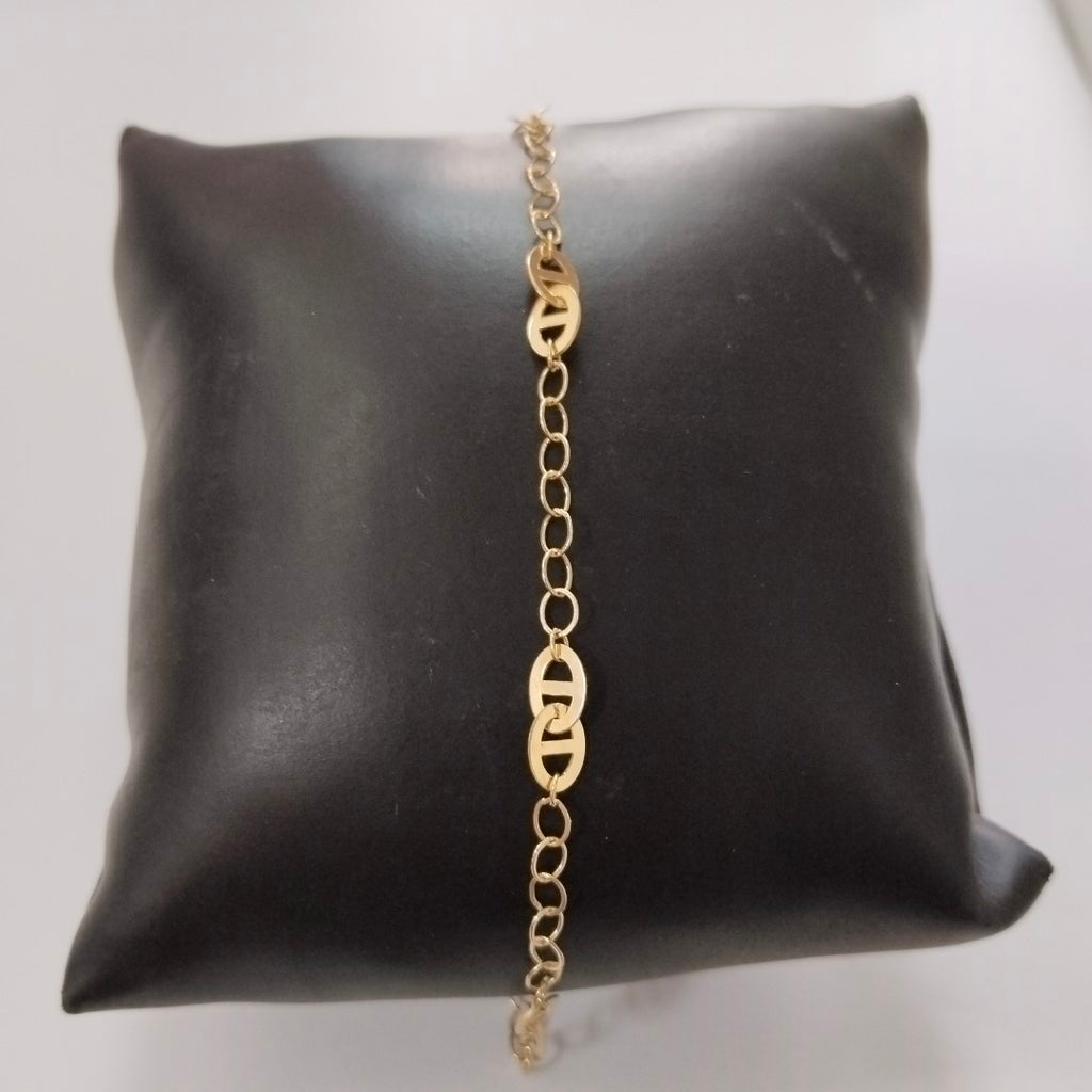 PULSERA TEJIDO ESPECIAL 14K 18 CM 1.5 GR (NUEVO)