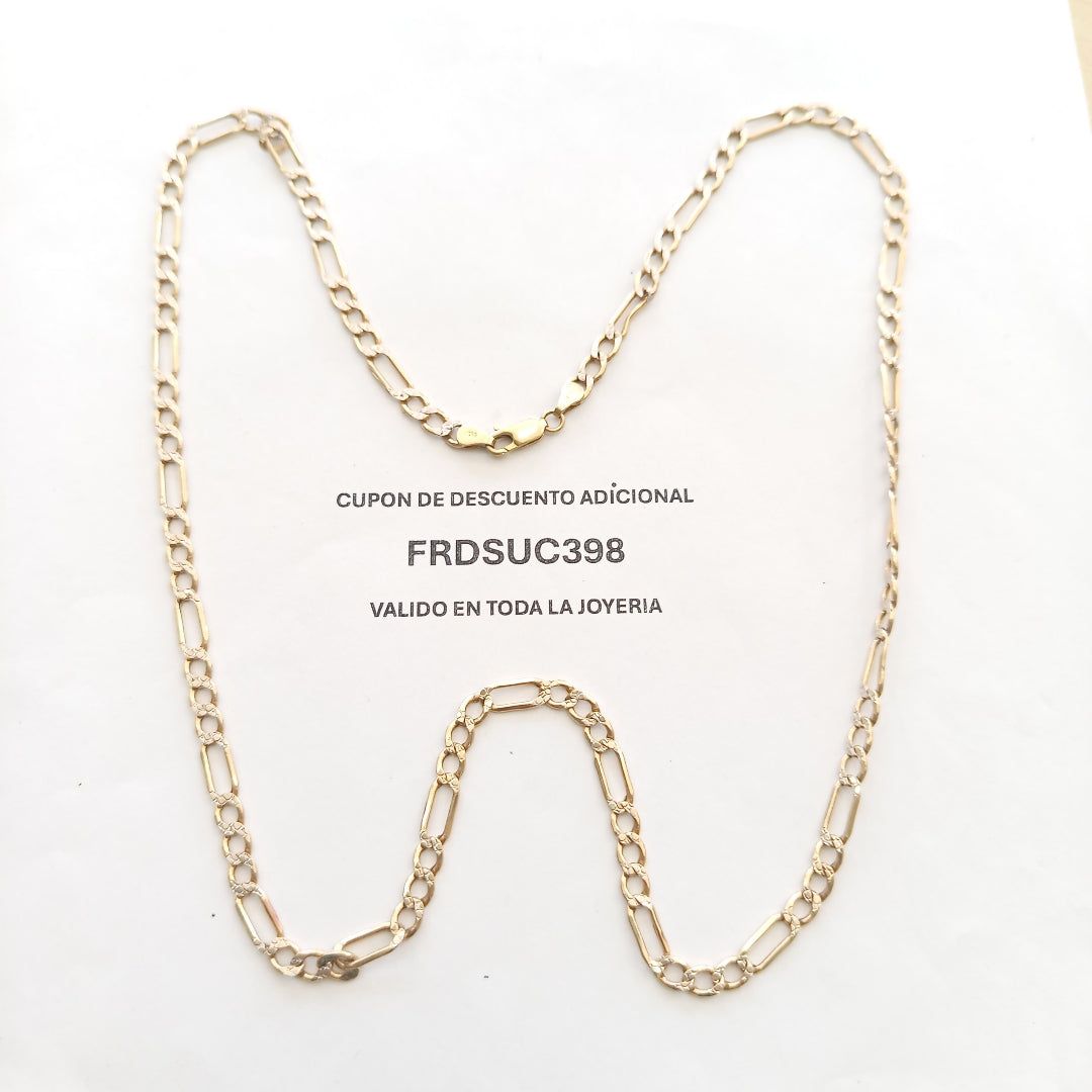 CADENA ORO, RODIADO 14 K 10.4 GRMS (SEMINUEVO)