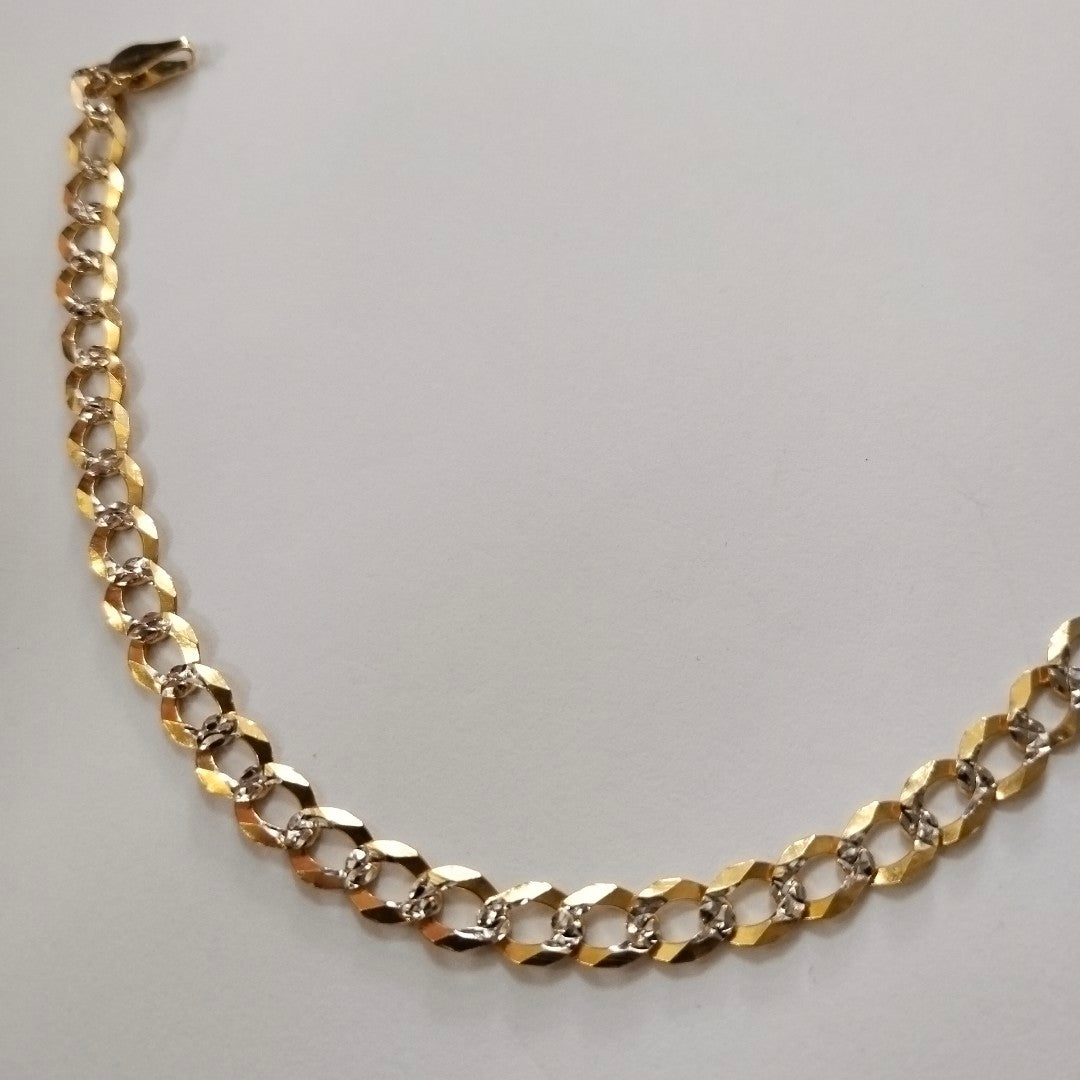 PULSERA BARBADA 14K 21 CM 6.2 GR (NUEVO)