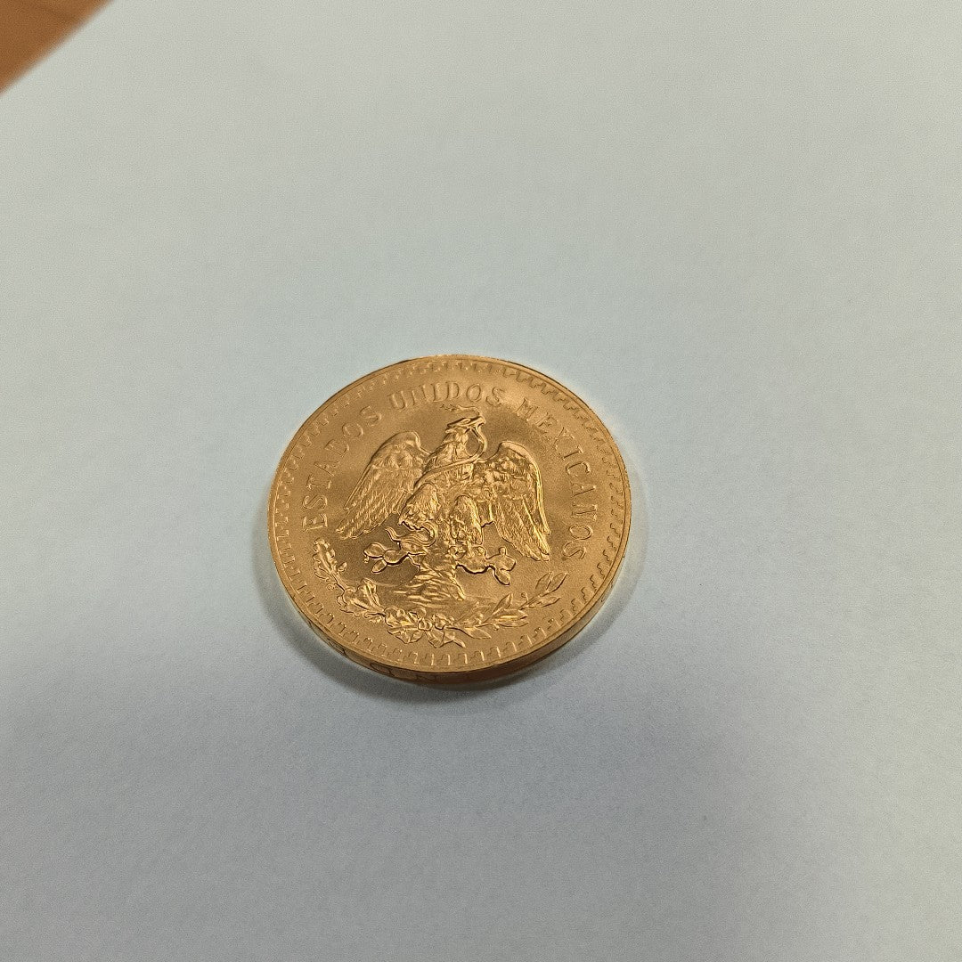 K1 41,60 GRMS 21 K IDENTIFICACIÓN MONEDA NOMINATIVA MONEDAS PESOS 50 PESOS (SEMINUEVO)