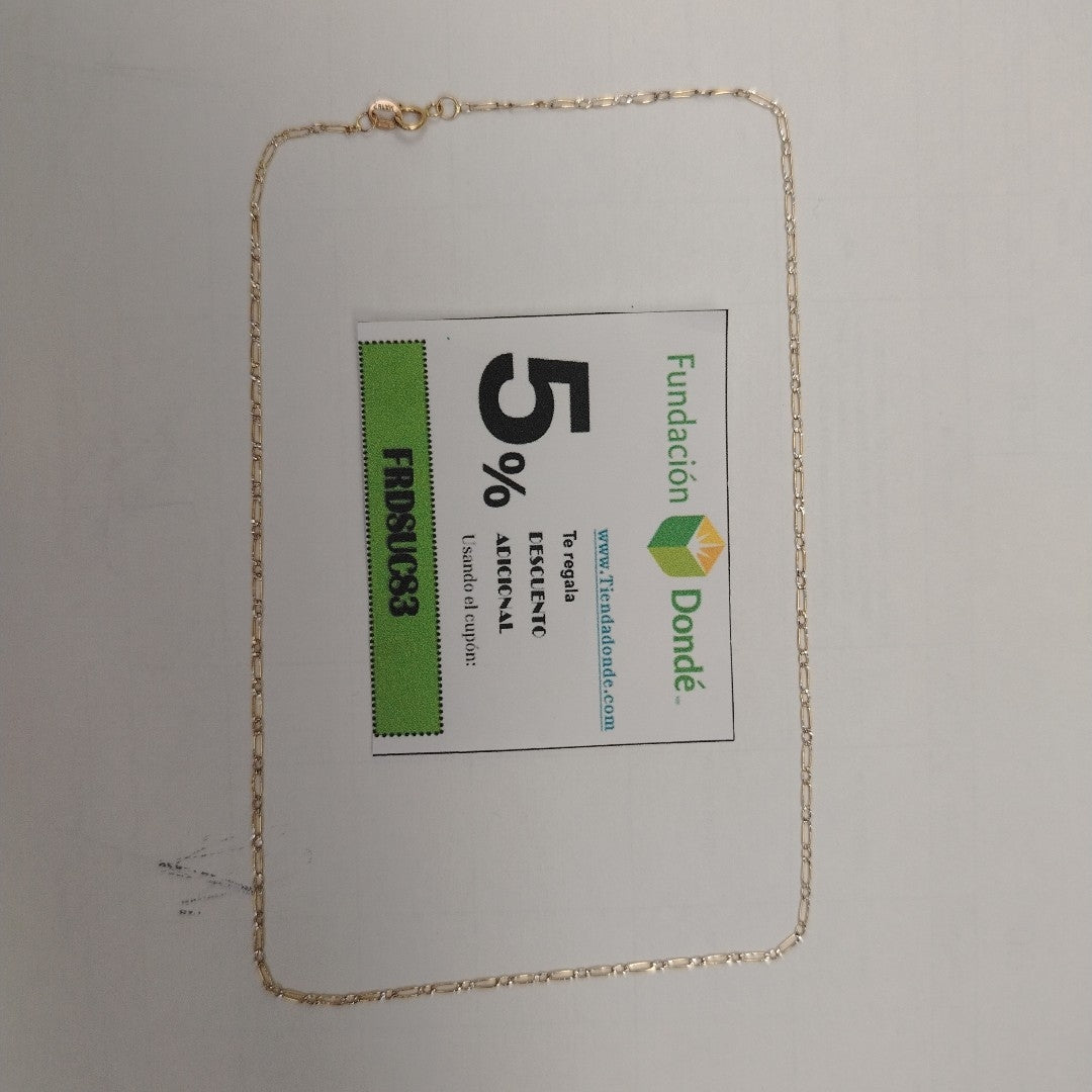 CADENA ORO, RODIADO 14 K 1.5 GRMS (SEMINUEVO)