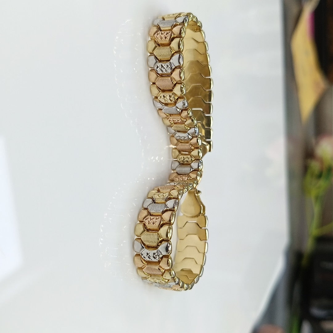 PULSERA ORO,ORO COMBINADO 14 K 12,10 GRMS (SEMINUEVO)