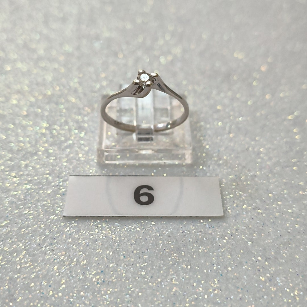 SOLITARIO ORO BLANCO 14 K 1,40 GRMS (SEMINUEVO)