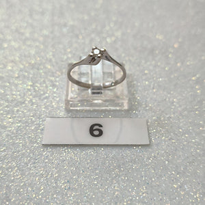 SOLITARIO ORO BLANCO 14 K 1,40 GRMS (SEMINUEVO)