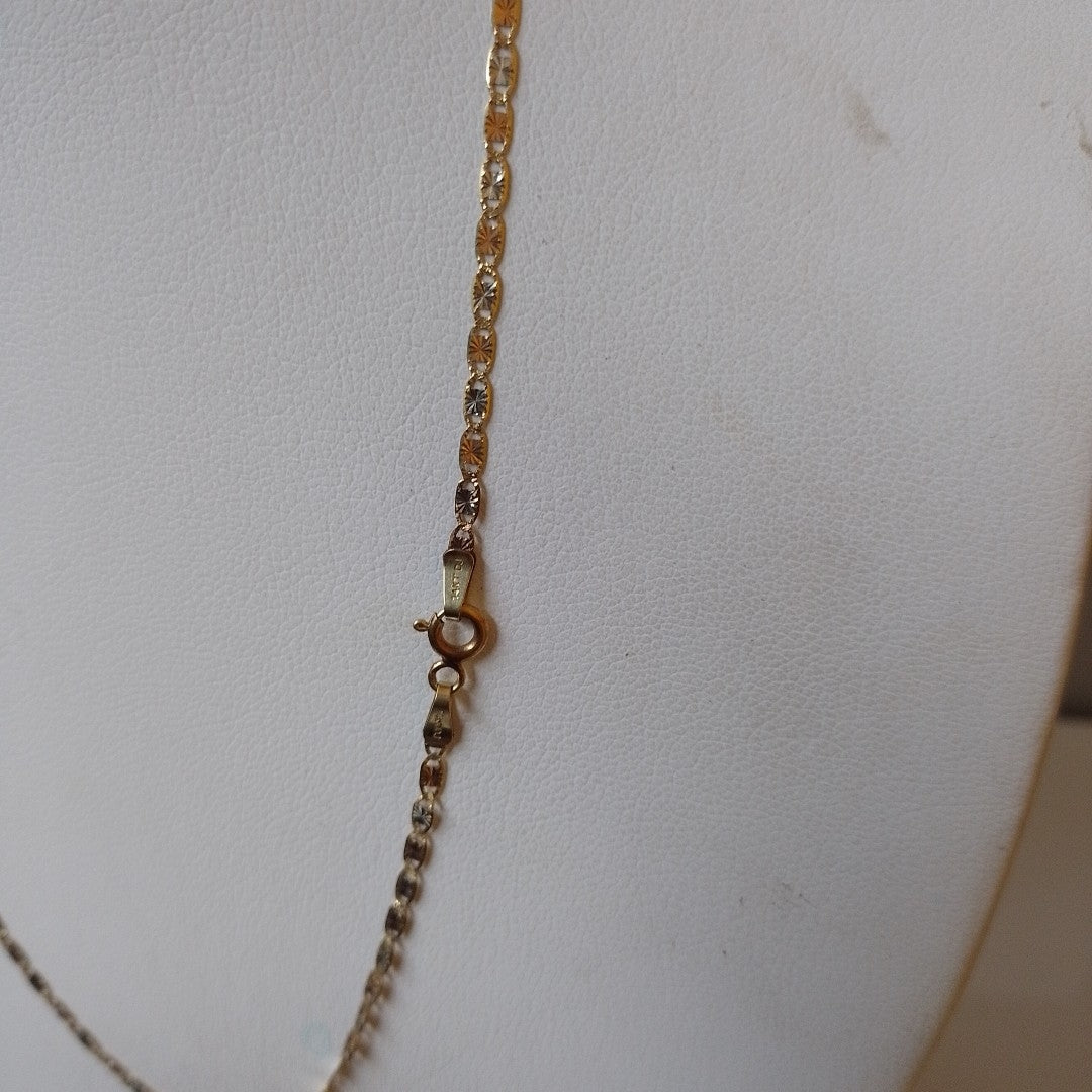 CADENA ORO, ORO COMBINADO 14 K 2.2 GRMS (SEMINUEVO)