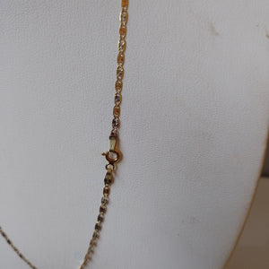 CADENA ORO, ORO COMBINADO 14 K 2.2 GRMS (SEMINUEVO)