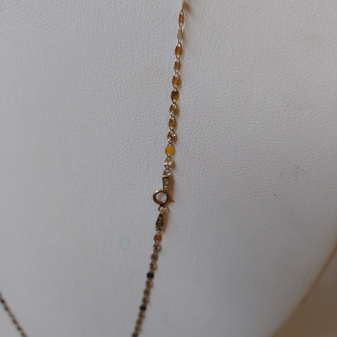 CADENA ORO, ORO COMBINADO 14 K 1.6 GRMS (SEMINUEVO)