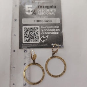 ARETES PAR ORO 14 K 6.2 GRMS (SEMINUEVO)