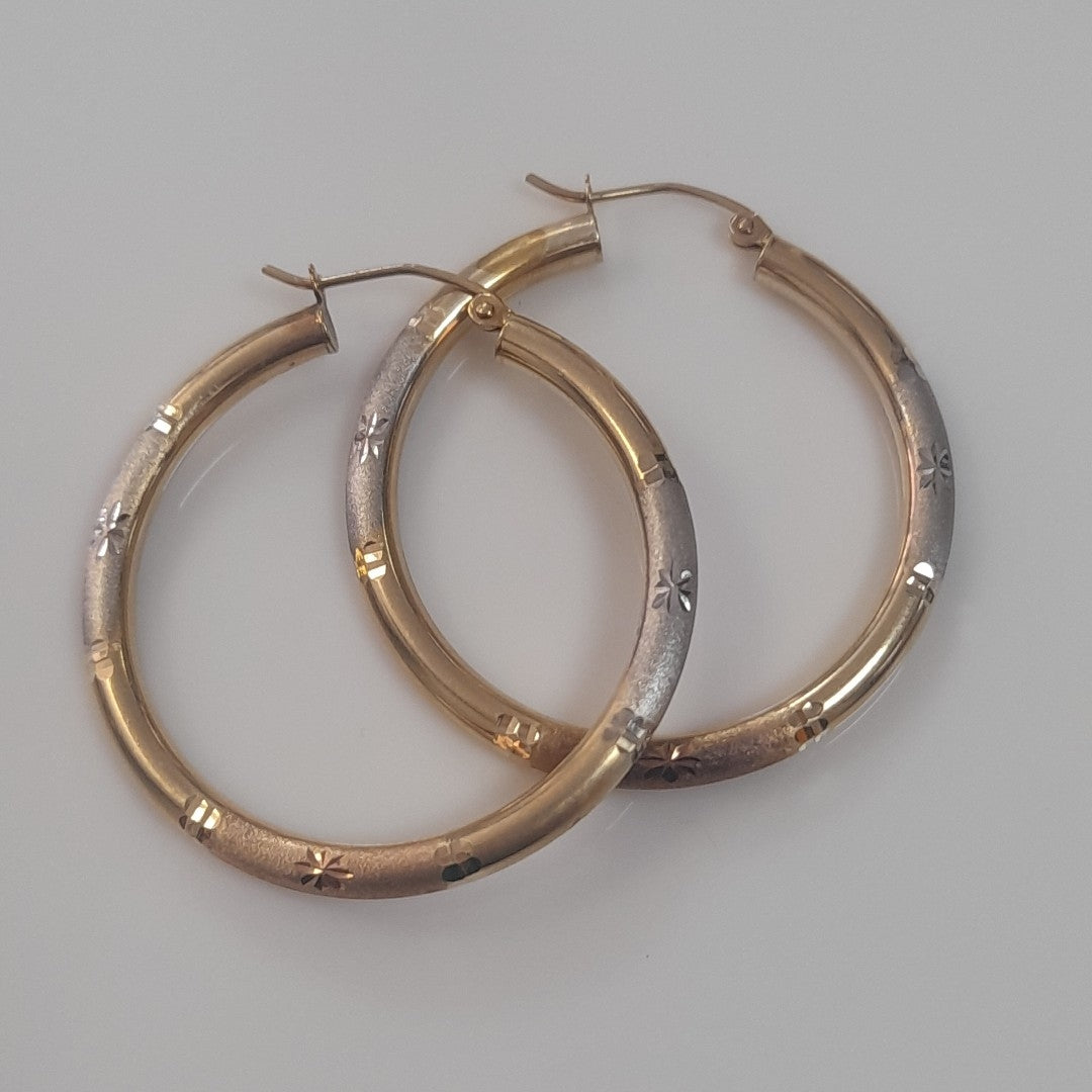 ARRACADAS PAR ORO 14 K 3 GRMS (SEMINUEVO)