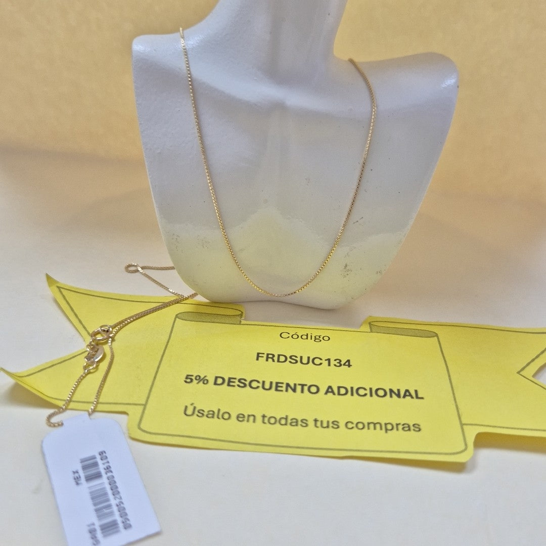 CADENA VENECIANO 14K 55 CM 1.7 GR (NUEVO)