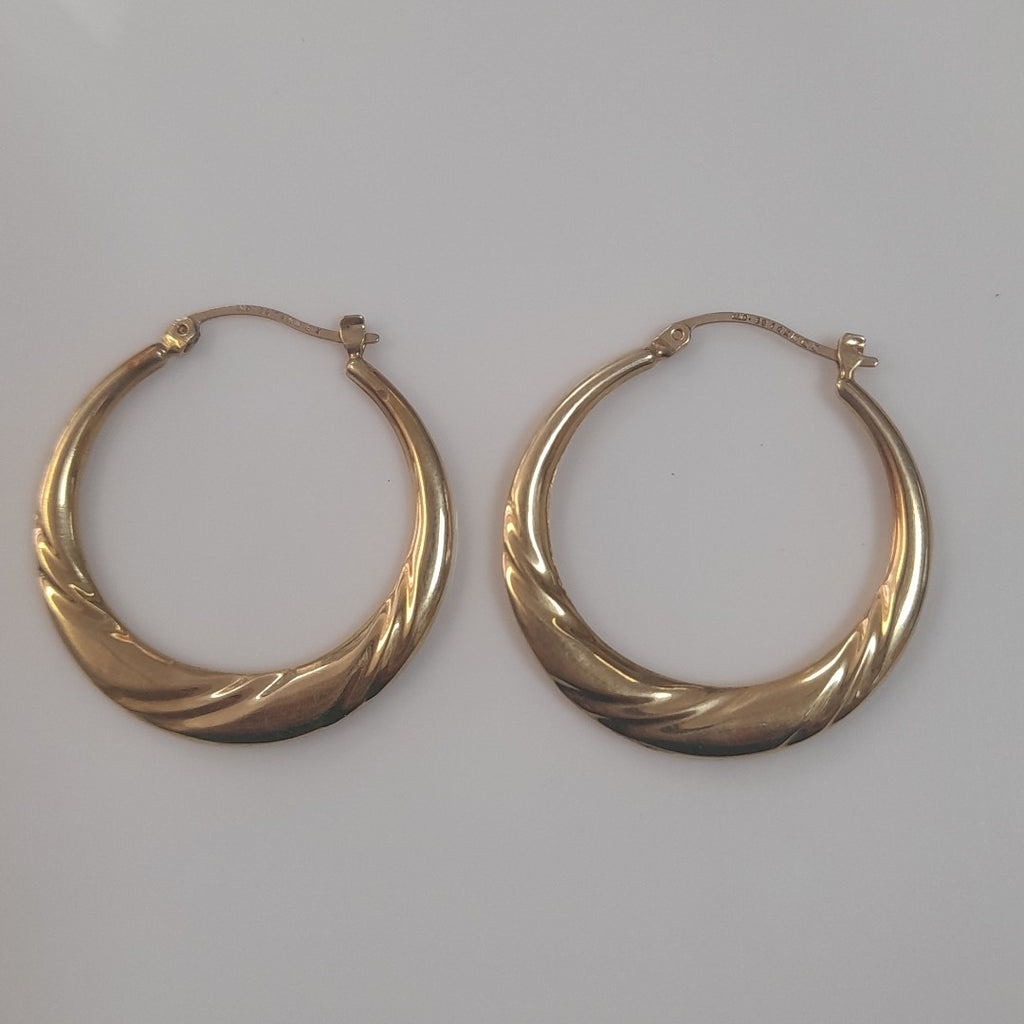 ARRACADAS PAR ORO 14 K 3.5 GRMS (SEMINUEVO)