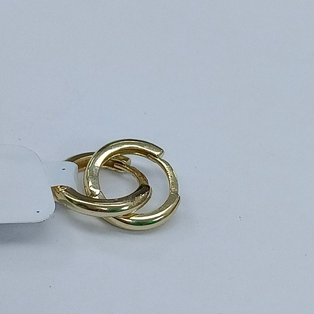 ARETES ARRACADAS LISAS 10K 1.2 GR (NUEVO)