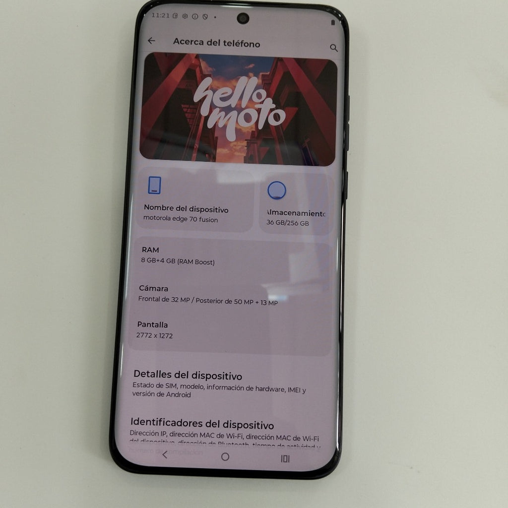 CELULAR MOTOROLA EDGE 70 FUSION XT2605-3 (2026) 256 GB 8 GB RAM (SEMINUEVO)