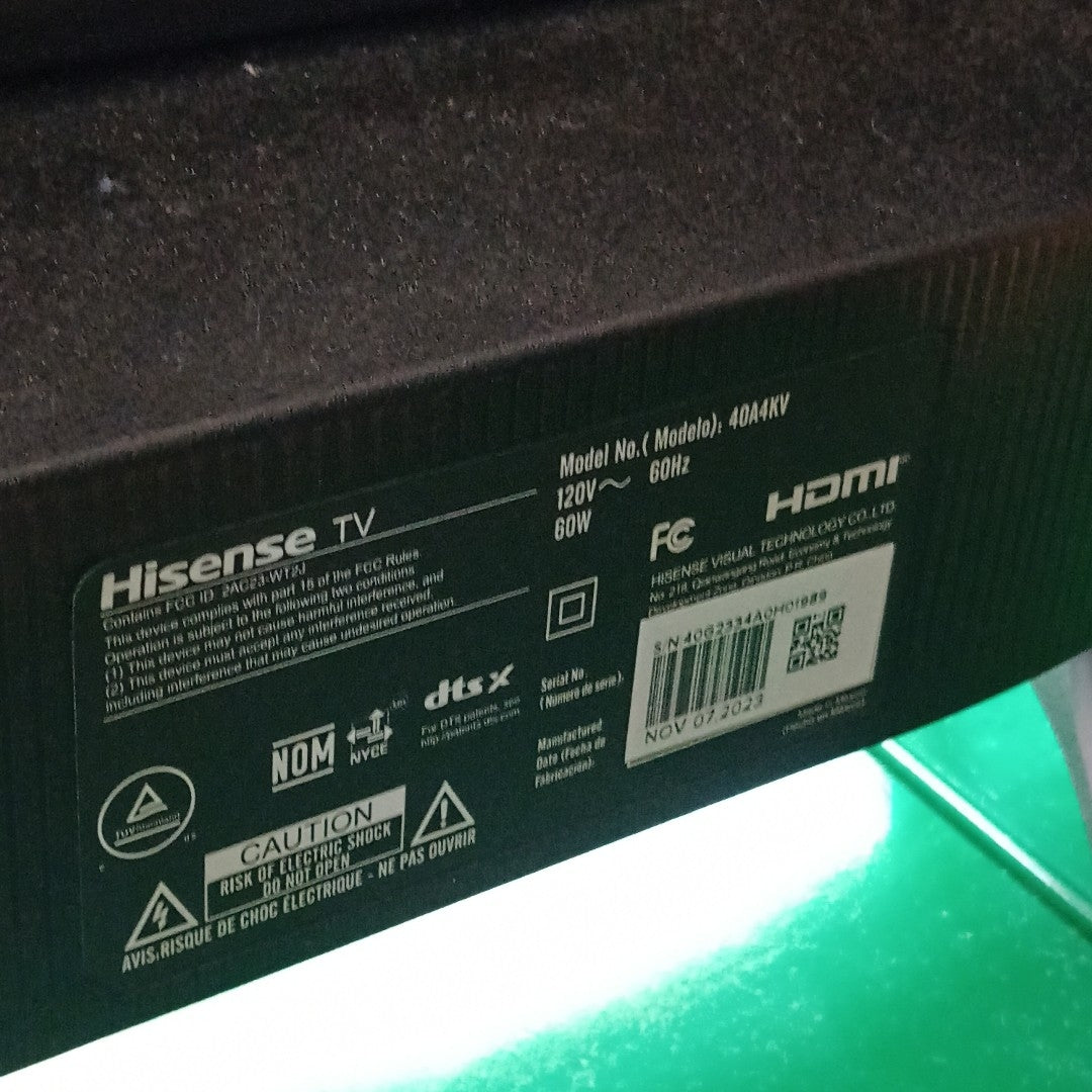 PANTALLA HISENSE 40A4KV (2023) 40" LED FULL HD (SEMINUEVO)