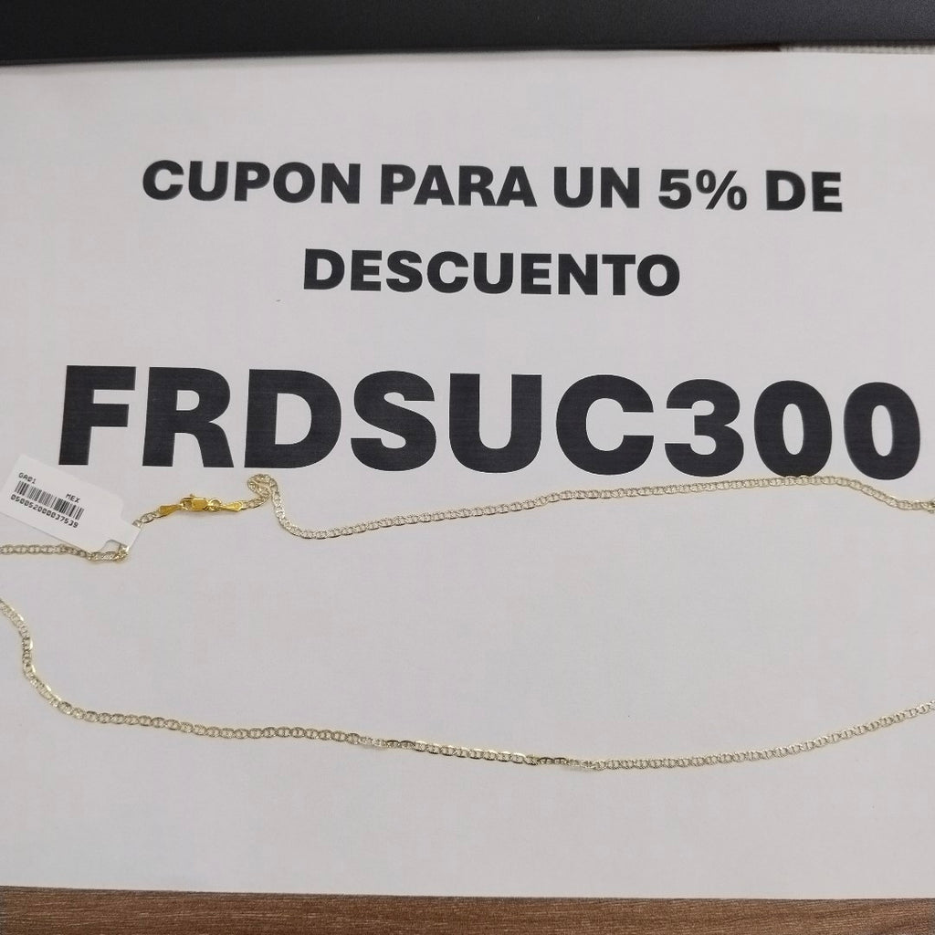 CADENA MARINERO 10K 60 CM 3 GR (NUEVO)