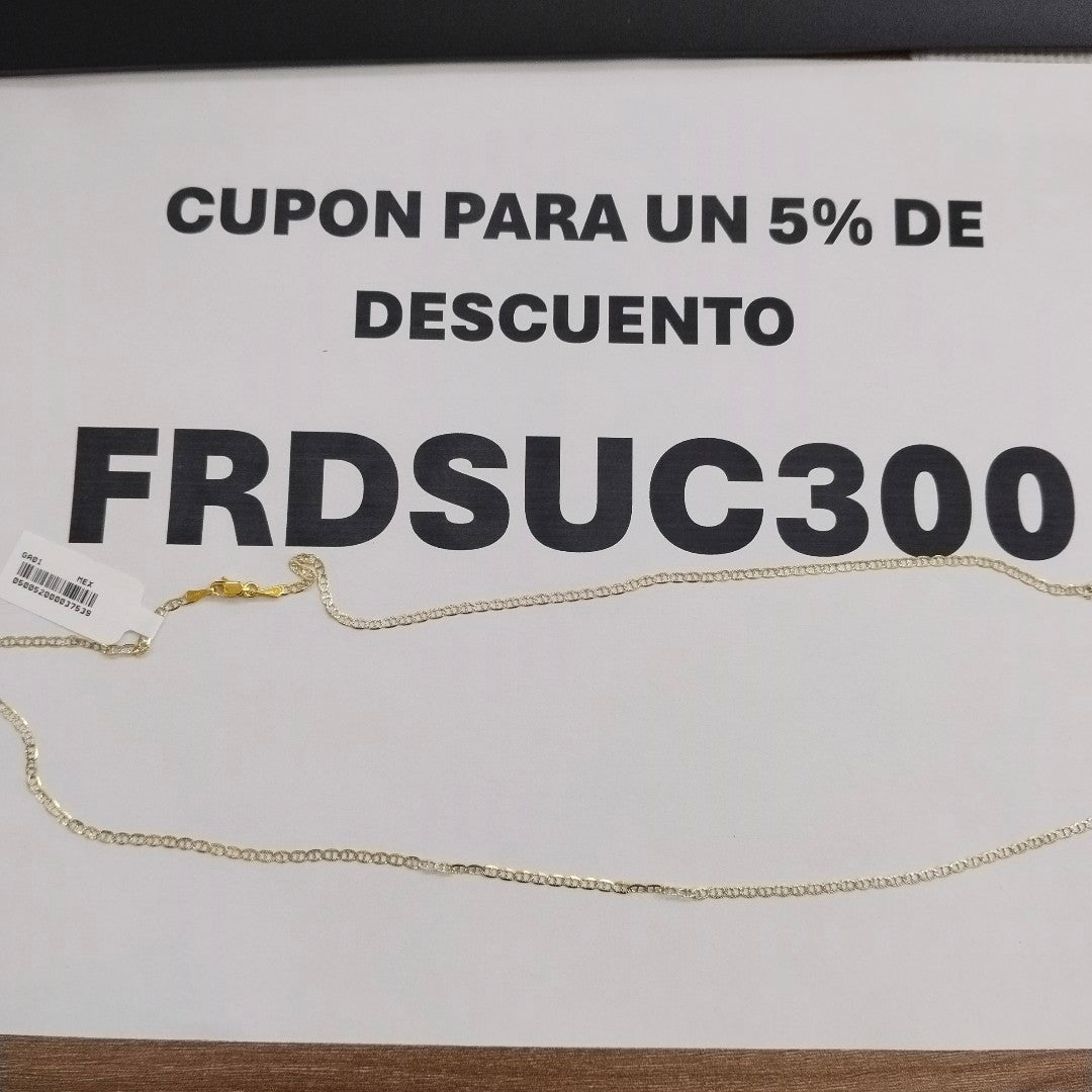 CADENA MARINERO 10K 60 CM 3 GR (NUEVO)