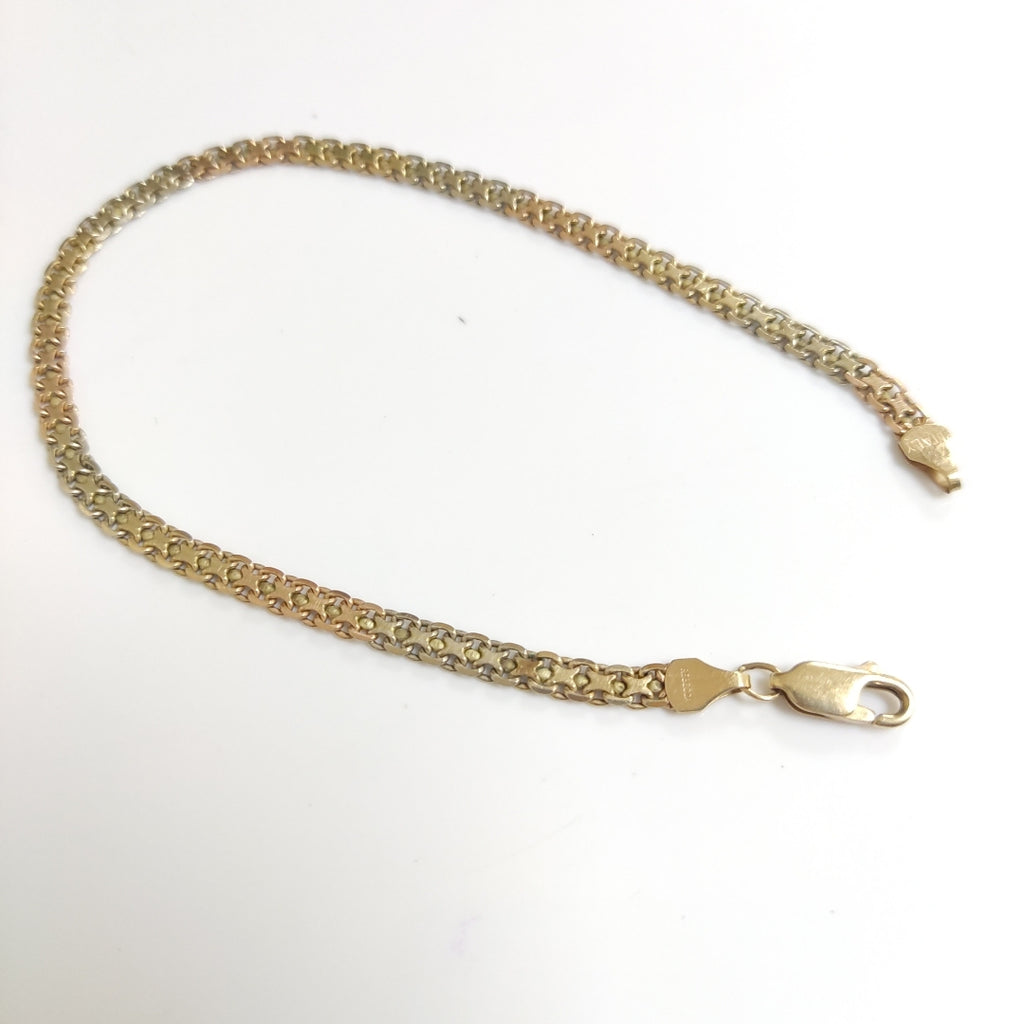 PULSERA ORO,ORO COMBINADO 10 K 5,90 GRMS (SEMINUEVO)