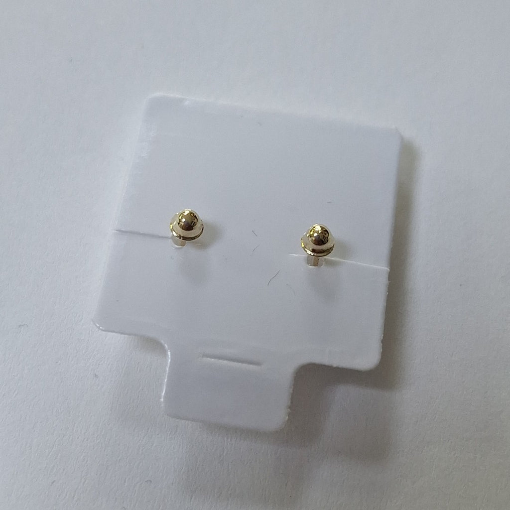 BROQUELES BROQUEL FIG BOTON C CIRCONIA 14K 0.2916 GR (NUEVO)
