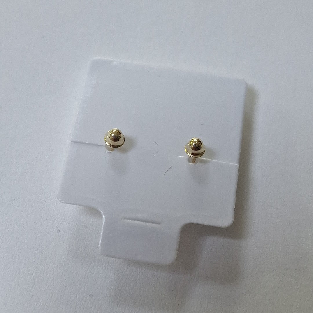 BROQUELES BROQUEL FIG BOTON C CIRCONIA 14K 0.2916 GR (NUEVO)