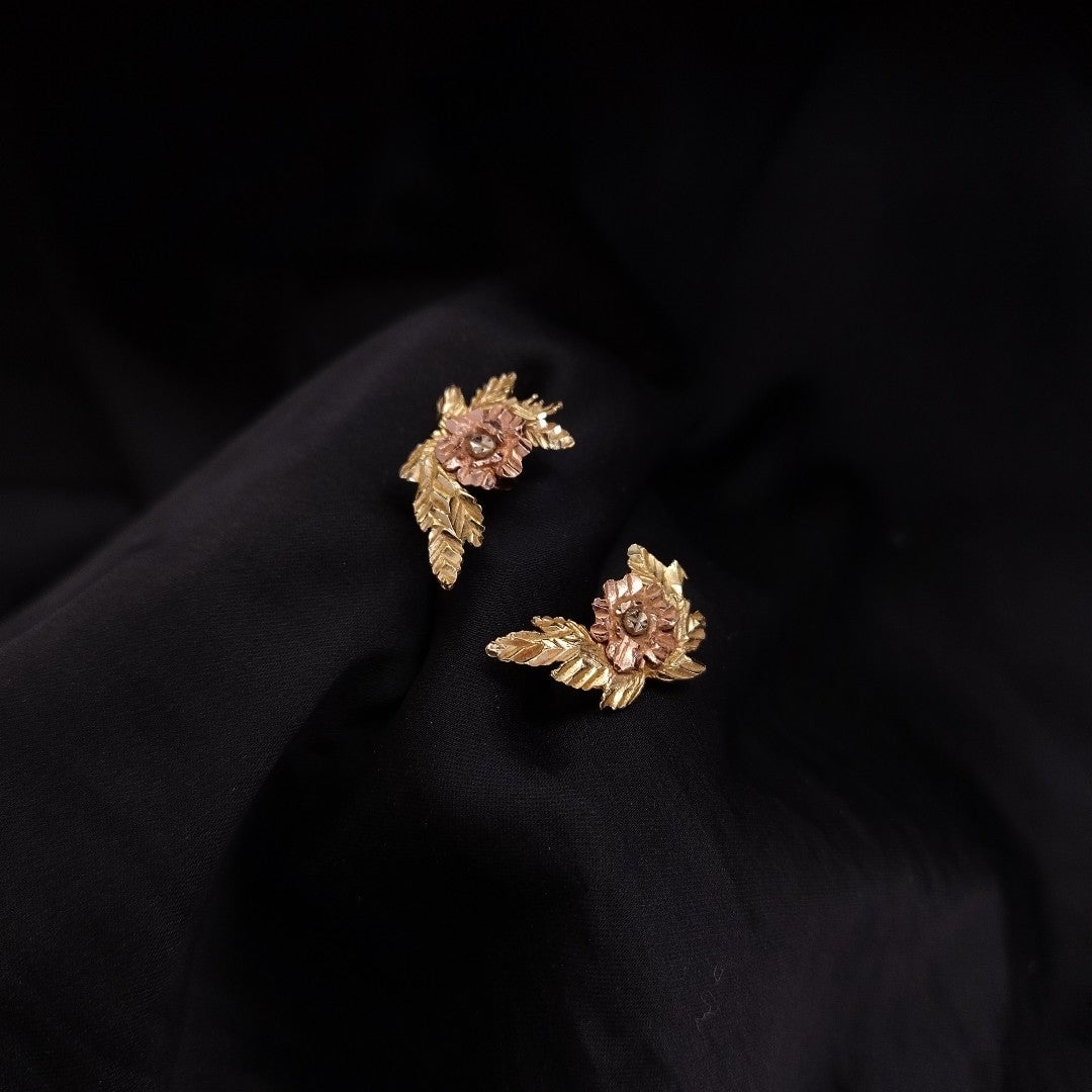 BROQUELES PAR ORO,ORO COMBINADO 14 K 2,20 GRMS (SEMINUEVO)