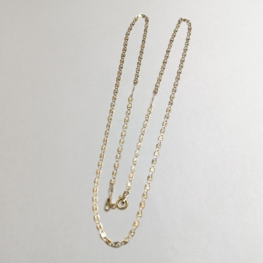 CADENAS TEJIDO GUCHI ORO 10K 55 CM 2.9 GR (NUEVO)