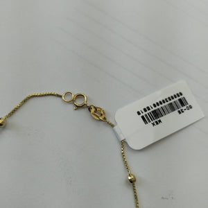 PULSERA ESPECIAL CON BOLITAS 14K 18 CM 1.4 GR (NUEVO)