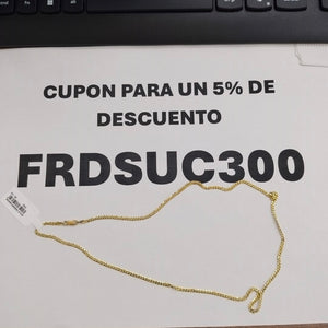CADENA BARBADO 10K 55 CM 4.7 GR (NUEVO)